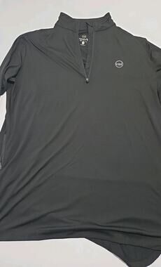 Veil Spark 1/4 Zip Tunic Top Black Modest Performance Athleisure XXL